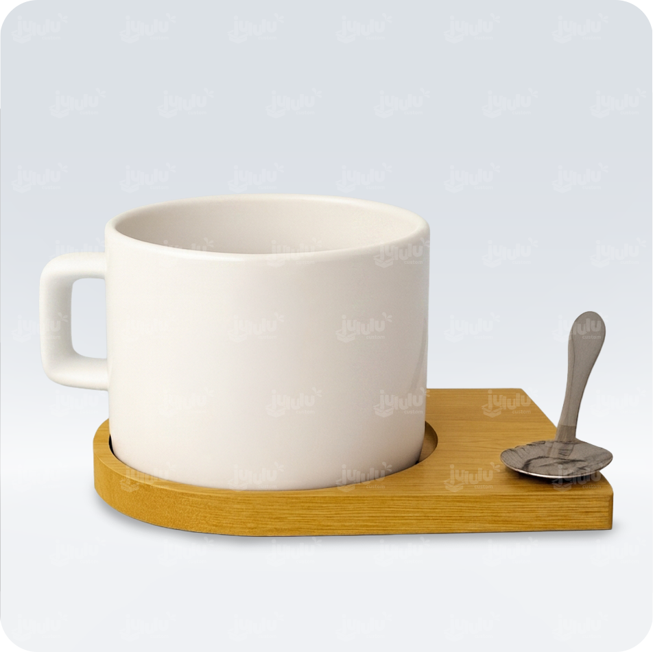 Mug base bambú y cuchara