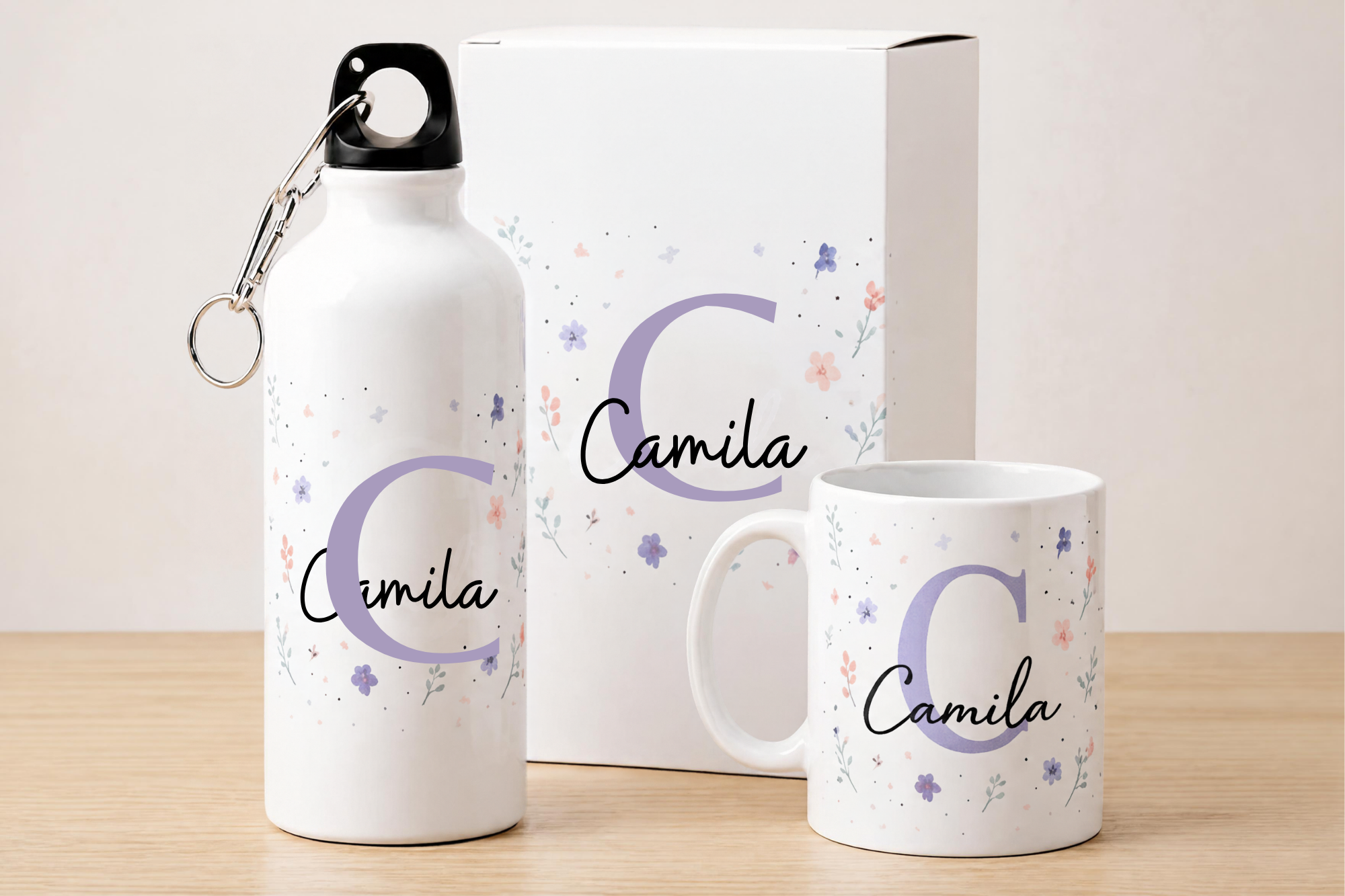 Set Floral Rose